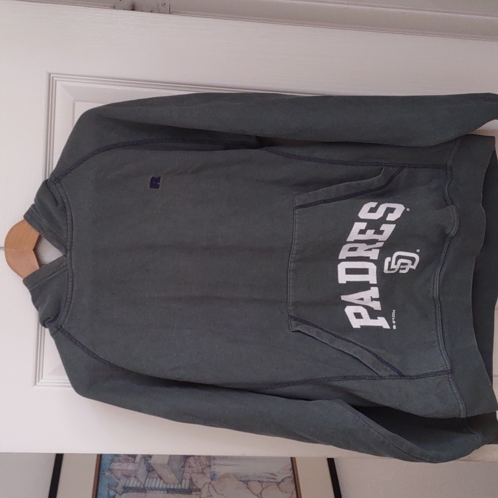 Vintage Russell Athletics Olive Green Padres Hoodie